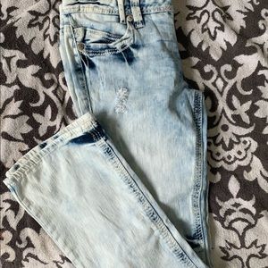 Never worn acid wash flair jeans size 13